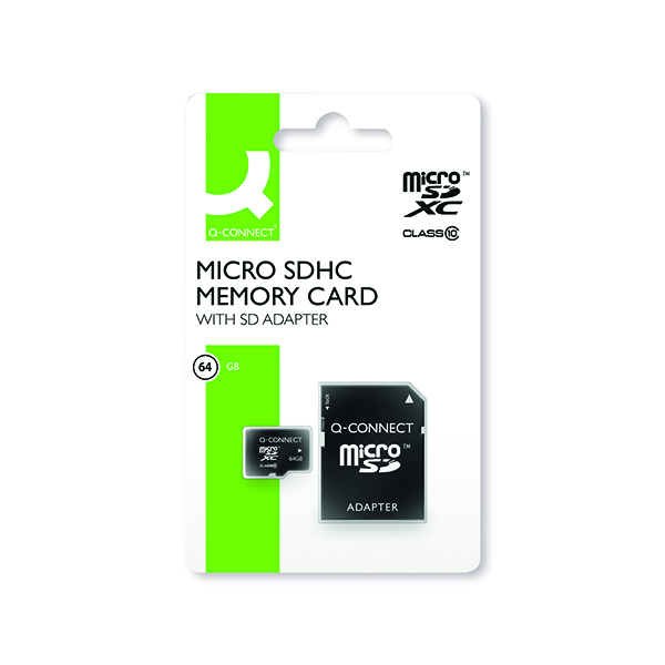 Q-CONNECT MICROSD CARD 64GB CLASS 10