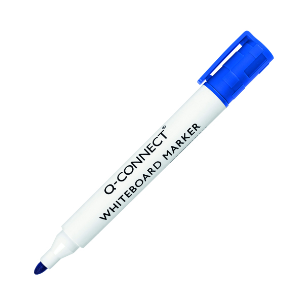 Q-CONNECT DRYWIPE MARKER BLUE PK10