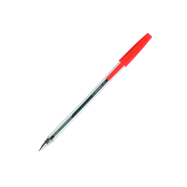 Q-CONNECT BALL POINT MED RED PK50