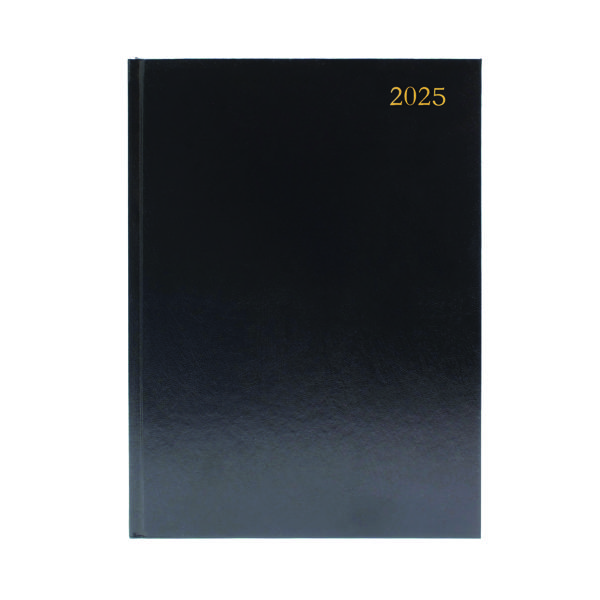 DESK DIARY 2 PPD A4 BLACK 2025