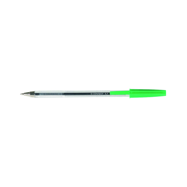 Q-CONNECT BALL POINT MED GRN PK20
