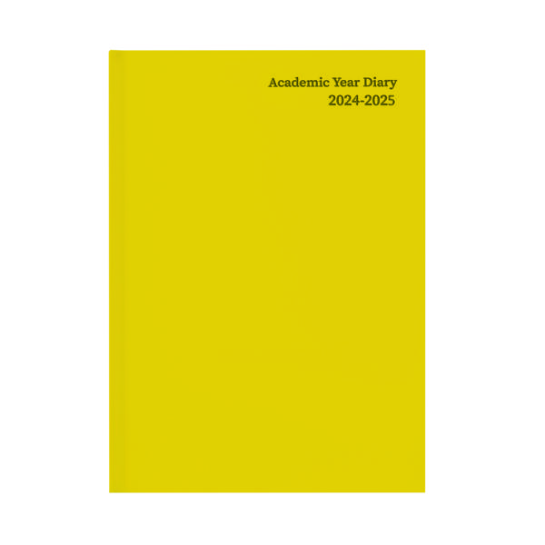 Academic Diary WTV A5 Yellow 2024-25