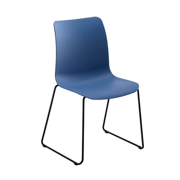 JEMINI FLEXI SKID CHAIR 530MM BLUE