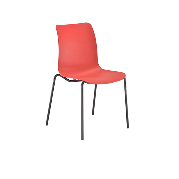 JEMINI FLEXI 4 LEG CHAIR 520MM RED