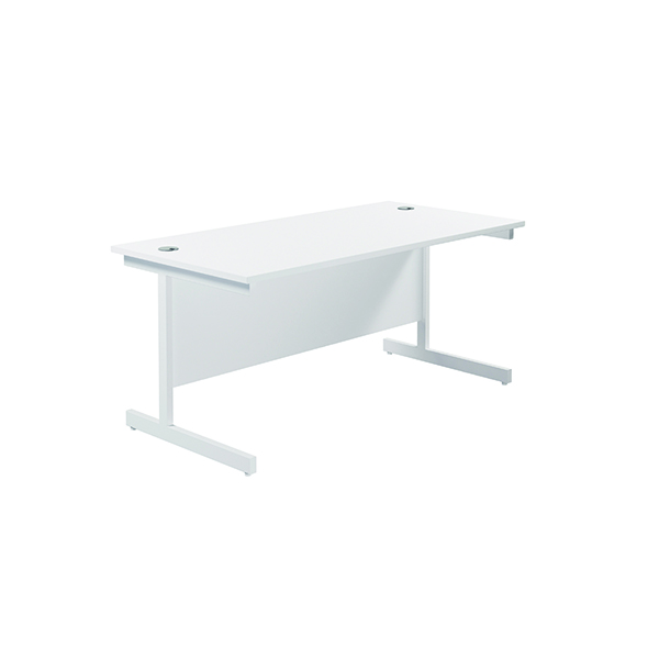 JEMINI SINGLE RECT DESK 1600 WHITE