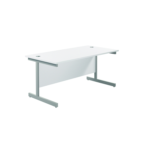 JEMINI SINGLE RECT DESK 1800 WHITE