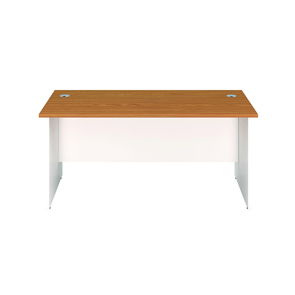 JEMINI RECT PANEL END DESK N/OAK/WHT