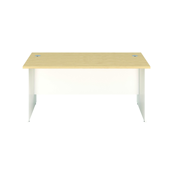 JEMINI RECT PANEL END DESK MPLE/WHT