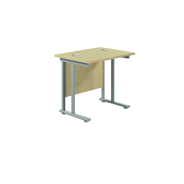 JEMINI DOUBLE UPRIGHT RECT DESK MPLE