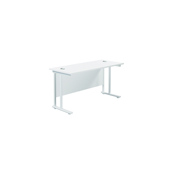 JEMINI RECT CANT DESK 1200 WHT/WHT