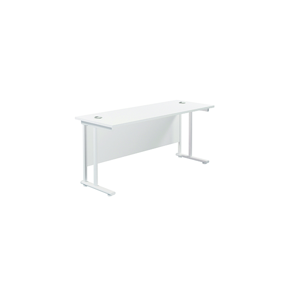 JEMINI RECT CANT DESK 1600X600 WHT