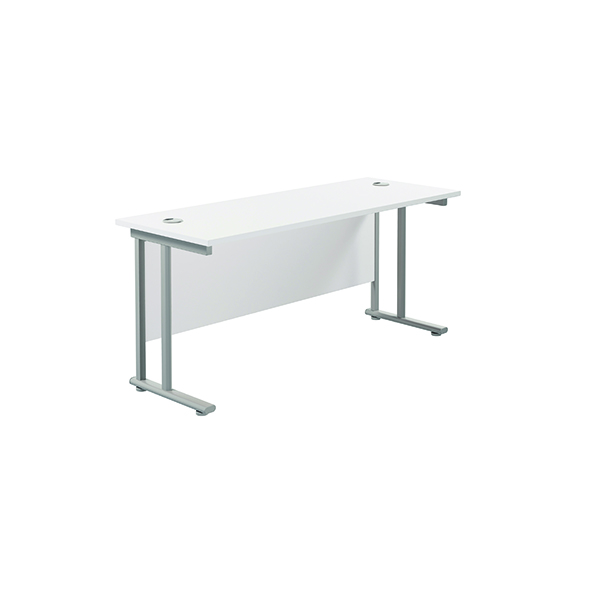 JEMINI RECT CANT DESK 1800X600 WHT