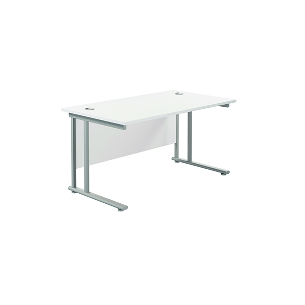 JEMINI RECT CANT DESK 1400X800 WHT