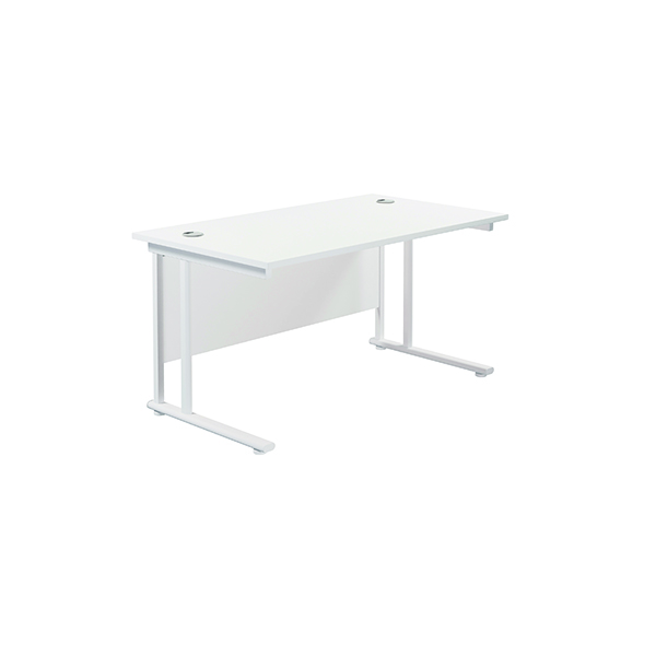 JEMINI RECT CANT DESK 1400X800 WHT