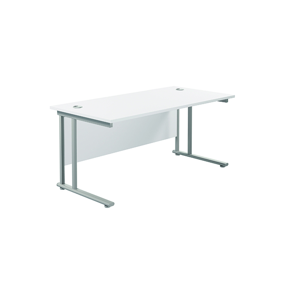 JEMINI RECT CANT DESK 1600X800 WHT