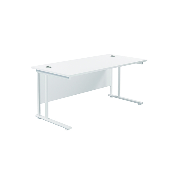 JEMINI RECT CANT DESK 1600X800 WHT