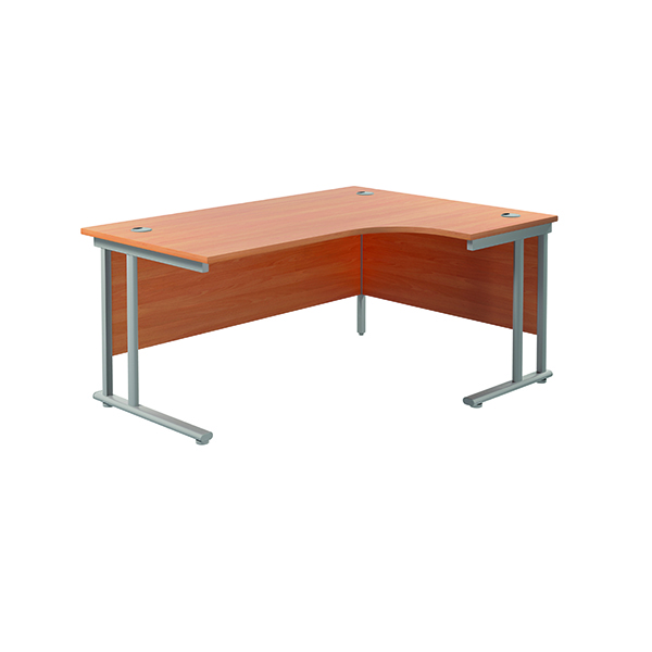 JEMINI RDL RH CANTILEVER DESK BEECH