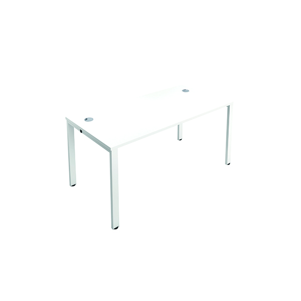 JEMINI 1P BENCH DESK 1200 WHITE