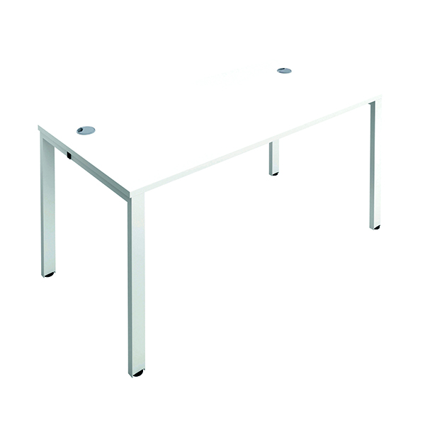 JEMINI 1P BENCH DESK 1400 WHITE