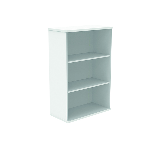 POLARIS BOOKCASE 2SHLF 1204H ARC WHT