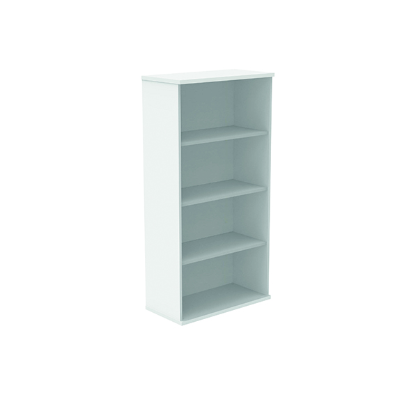 POLARIS BOOKCASE 3SHLF 1592H ARC WHT