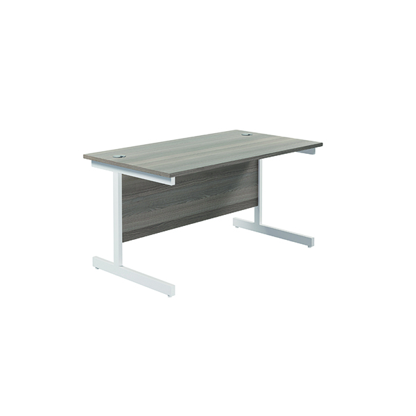 JEMINI RECT DESK 1200X800MM GOAK/WHT