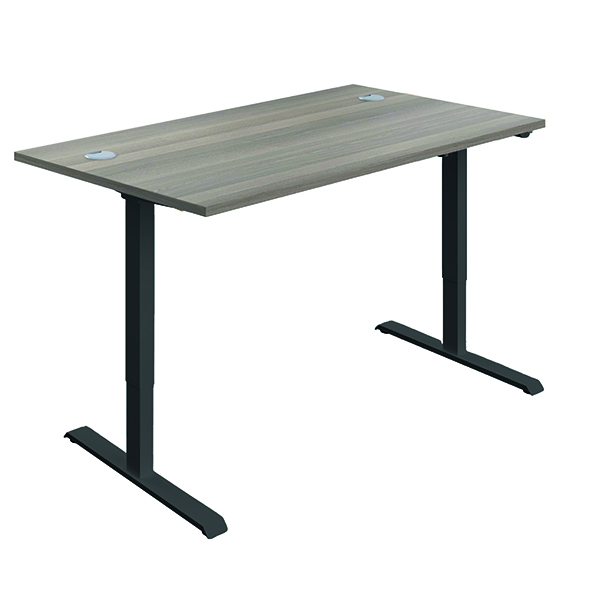 SERRION SIT/STAND DESK 1200 GOAK/BLK