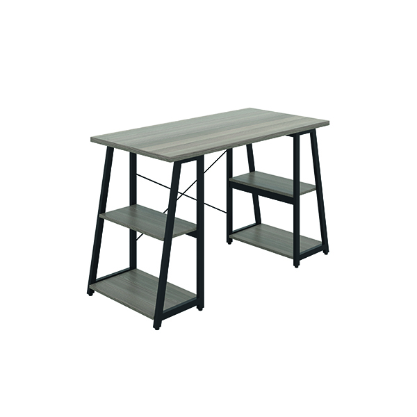 Jemini Soho Desk 4 Angled G/Oak/Blk