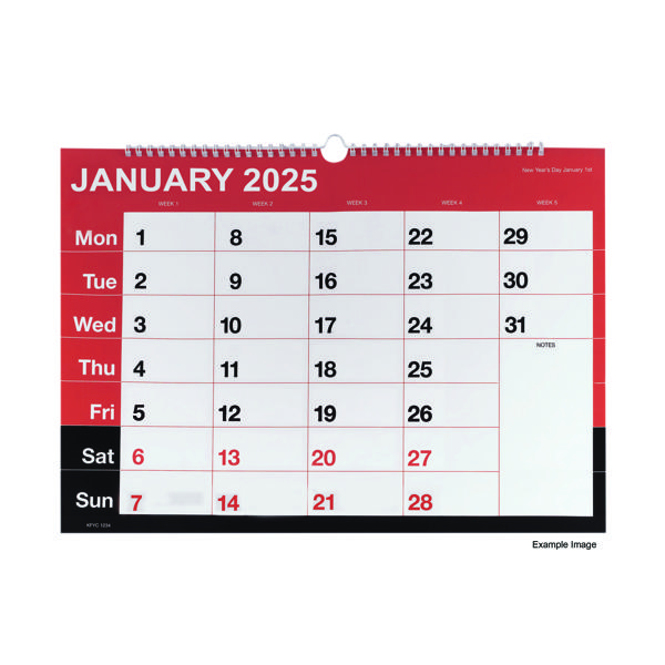 WIREBOUND MTV CALENDAR A3 2025