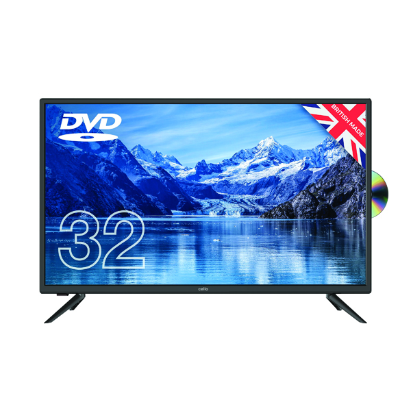 CELLO 32IN FREE HD LED TV DVD 1080I