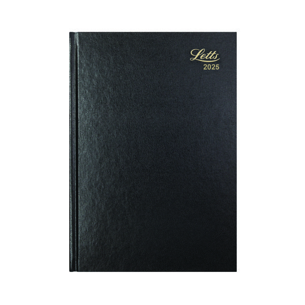 LETTS A5 BUSINESS DIARY DPP BLK 2025