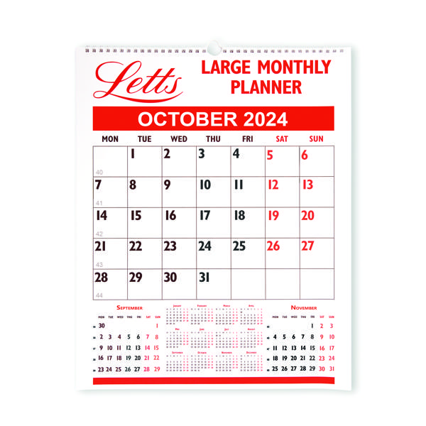 LETTS LARGE MONTHLY PLANNER 2024