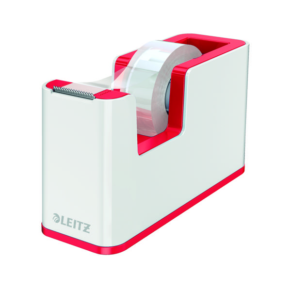 LEITZ WOW TAPE DISP DUO COL WHT/RD