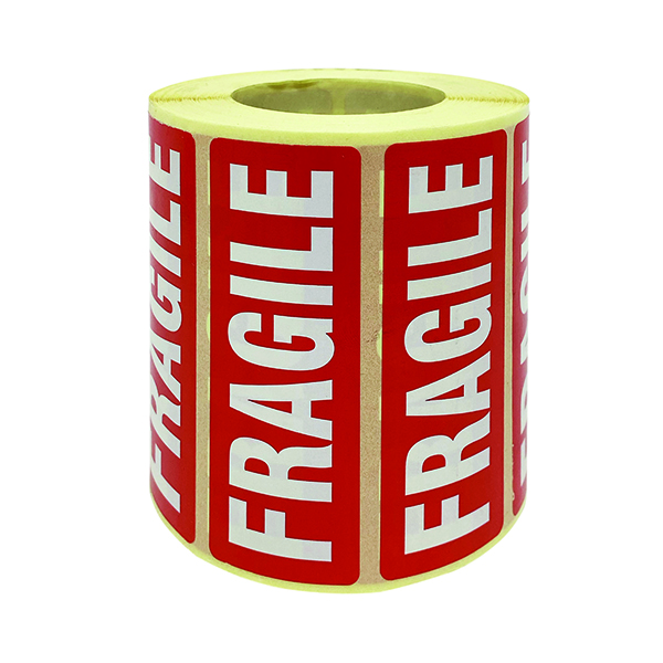 FRAGILE PARCEL LABELS 1000/ROLL