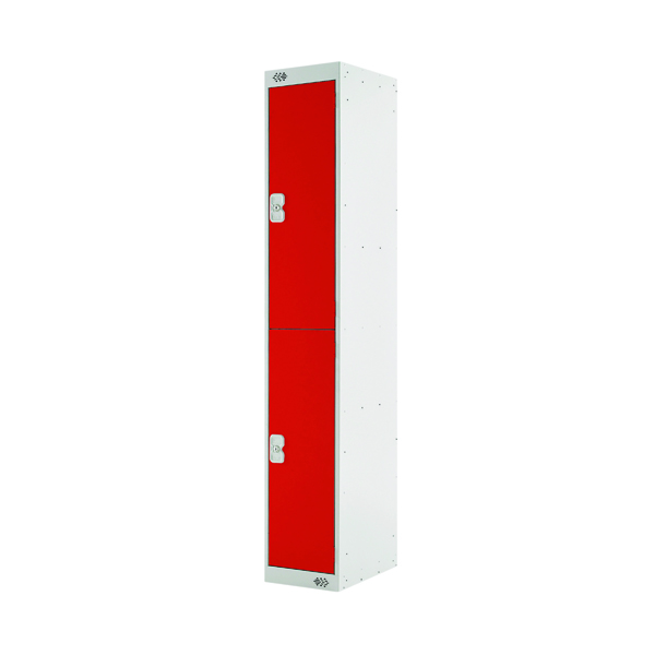 TWO COMPARTMENT LOCKER 300 RED