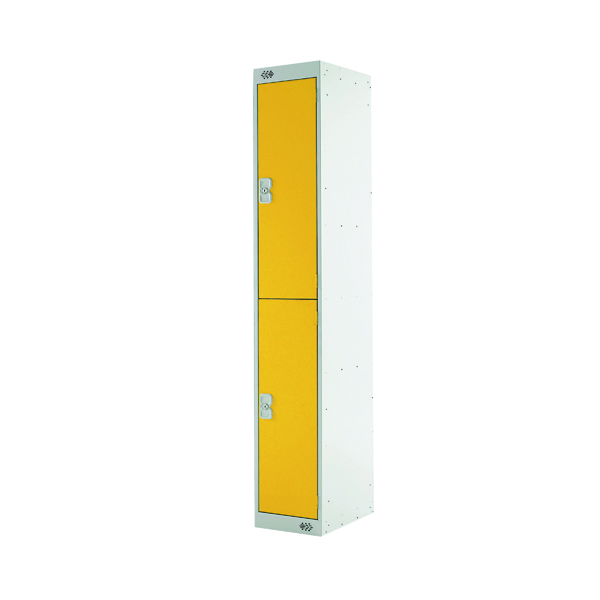 TWO COMPARTMENT LOCKER 300 YELLOW