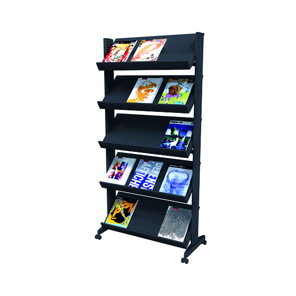 WIDE MOBILE LITERATURE DISPLAY STAND