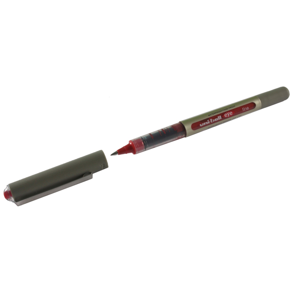 Uni-Ball UB-157 Eye Rbl Pen Red Pk12