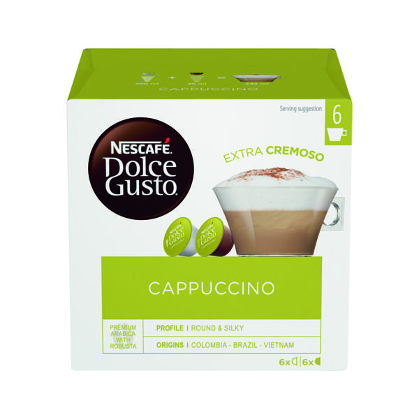 NESCAFE DG CAPPUCCINO COFF CAPS PK48