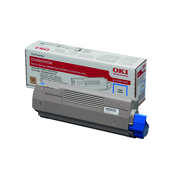 OKI C5650 C5750 LASER TONER CYAN