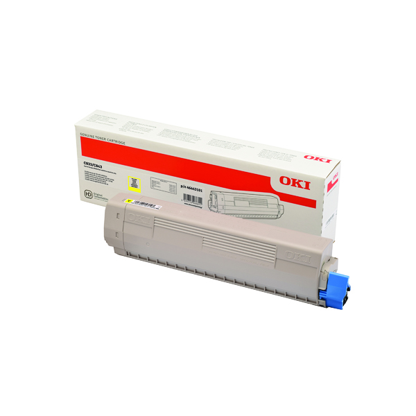 OKI C833 YELLOW TONER CARTRIDGE