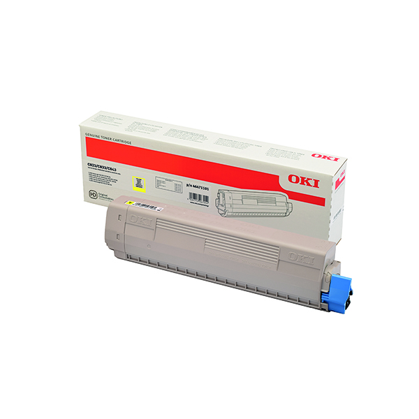 OKI C823 YELLOW TONER CARTRIDGE