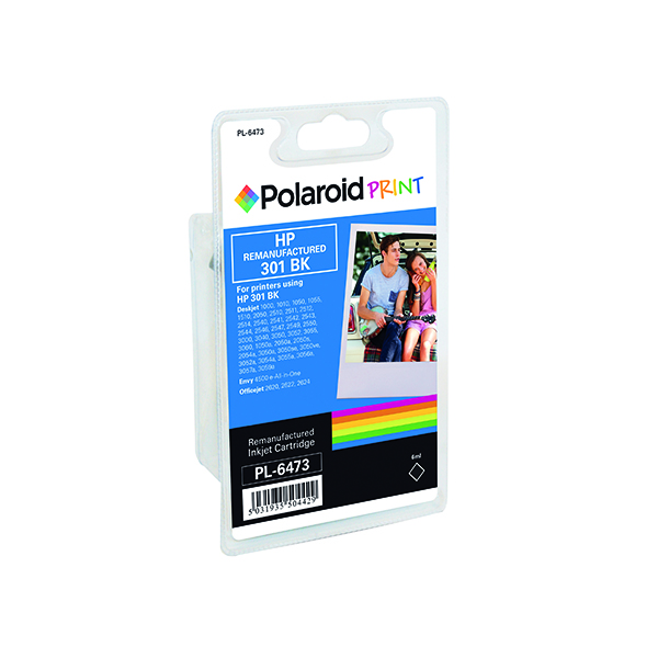 POLAROID HP 301 REMAN INK BLK