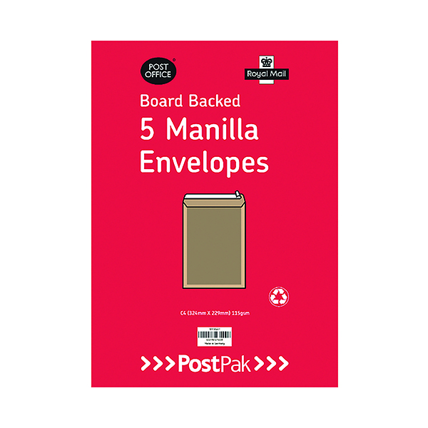 C4 P/S MAN BOARD BACK ENV PACK 20 X5