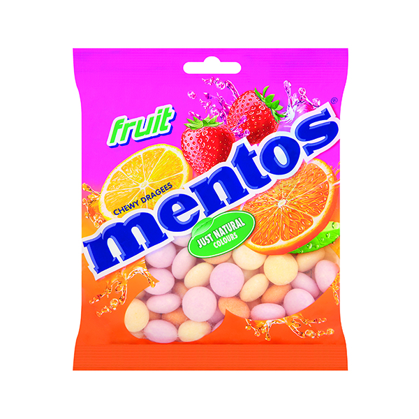 MENTOS CHEWY DRAGEE FRUIT 175G