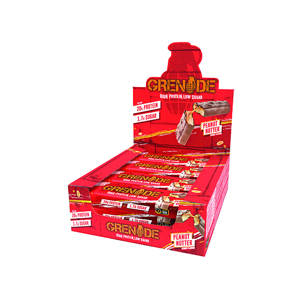 GRENADE PEANUT NUTTER PROT BAR PK12