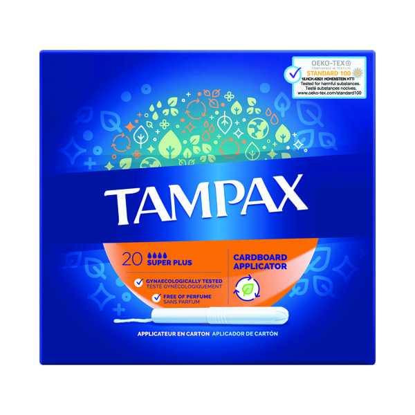 TAMPAX BLUE SUPER+ TAMPONS X20 PK8