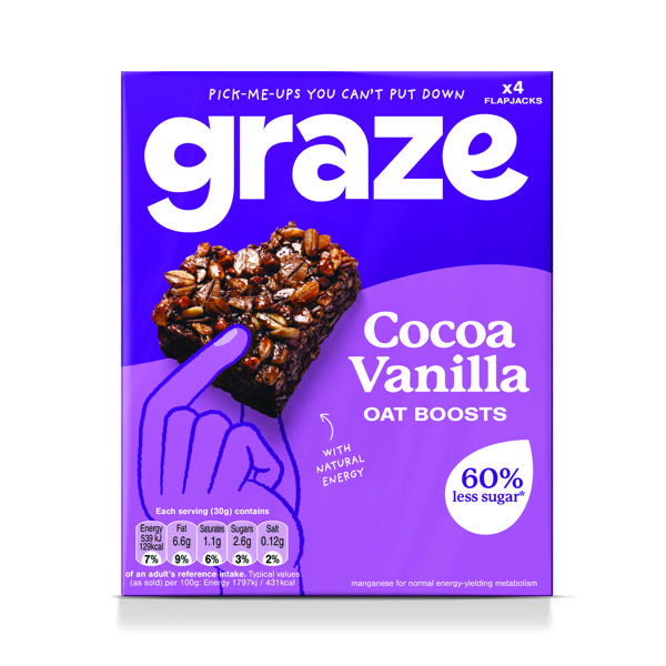 GRAZE COCOA VANIL OAT BOOSTS 30G PK4
