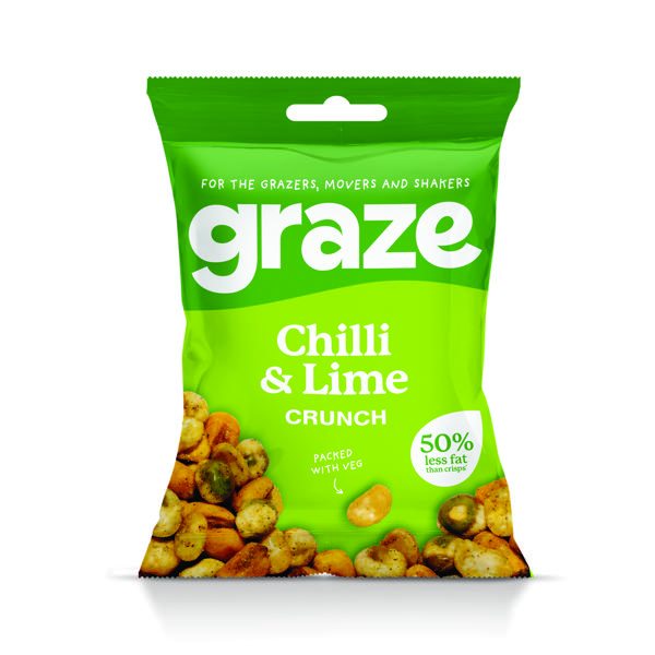 GRAZE CHILLI LIME CRUNCH 35G PK10