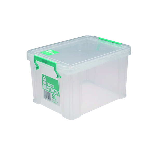 STORESTACK 5L STORAGE BOX CLEAR